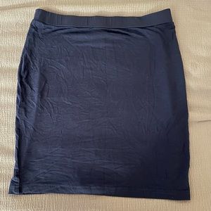 Navy Bodycon Skirt
